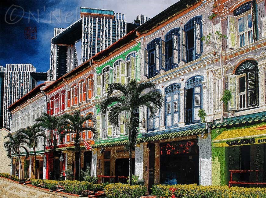 Singapore Shophouses-Nathalie LAOUE