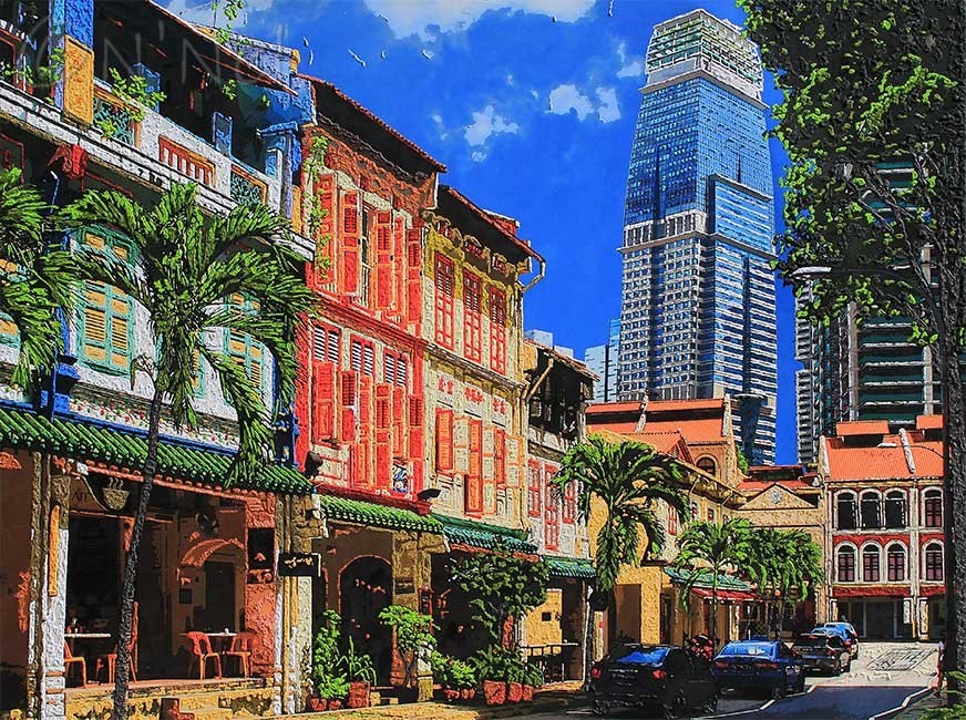 Singapore Shophouses-Nathalie LAOUE