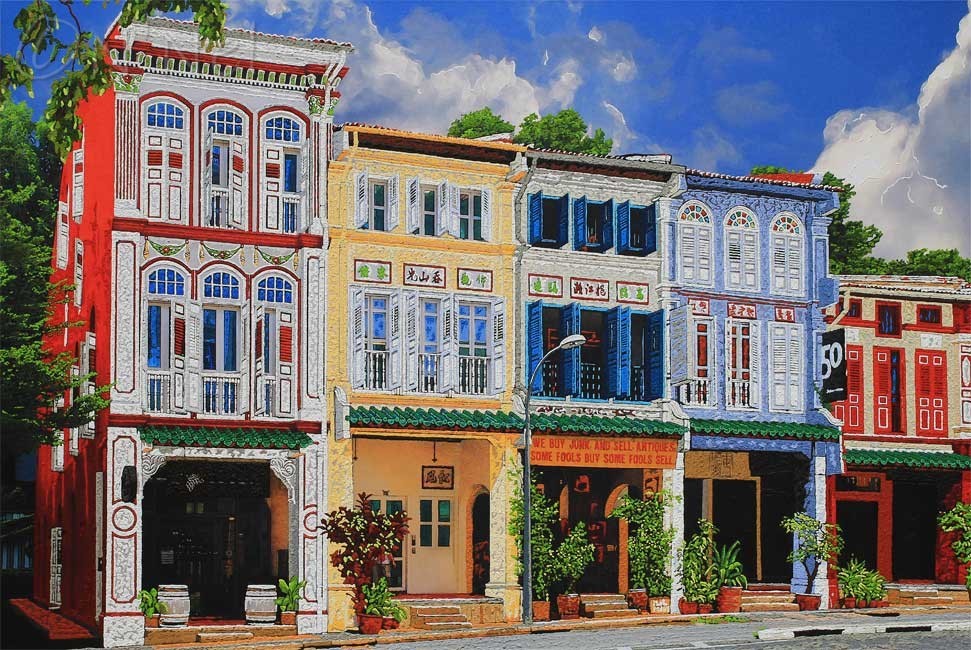 Singapore Shophouses-Nathalie LAOUE