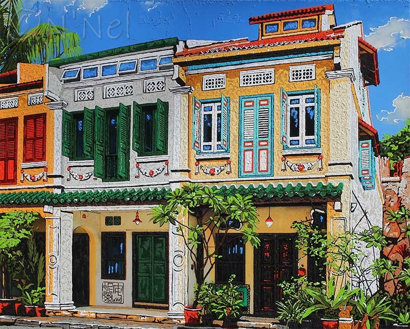 Singapore Shophouses-Nathalie LAOUE