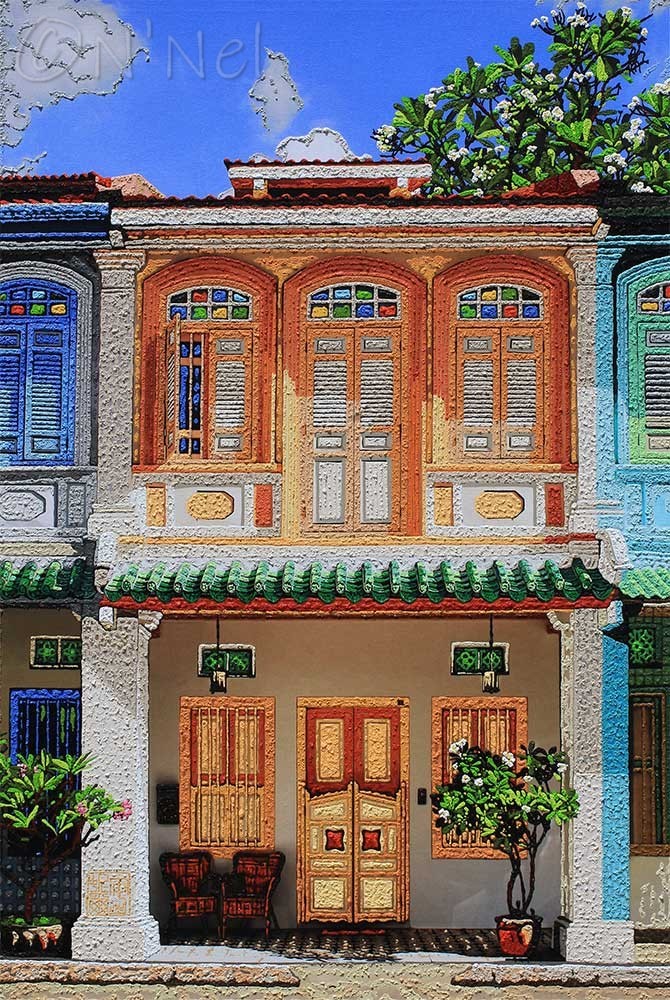 Singapore Shophouses-Nathalie LAOUE