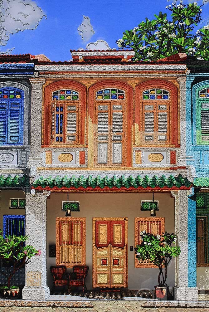 Nathalie Laoue - Artist - Singapore - Shophouse - Blair Road