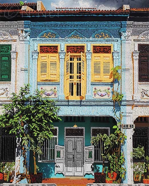 Singapore Shophouses-Nathalie LAOUE